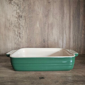 Le Creuset Green Stoneware Baking Dish 7x5